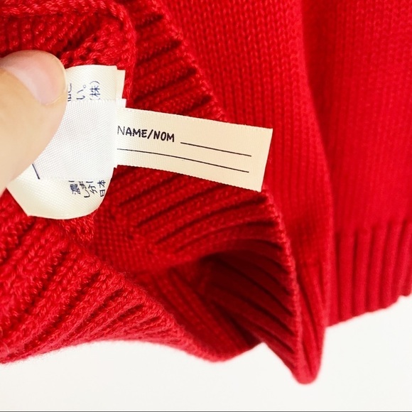 Lands’End Kids Red Baumwolle Sweater Vest - Picture 4 of 5